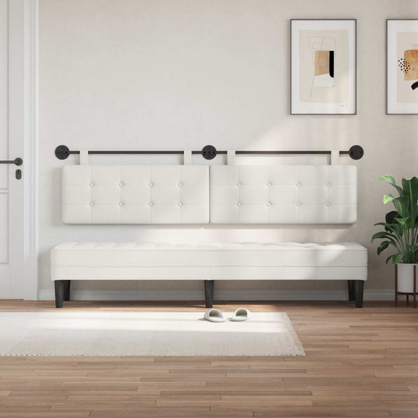 vidaXL Hanging Headboard Faux Leather
