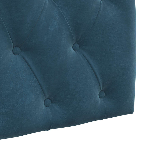 vidaXL Tête de lit suspendue velours bleu