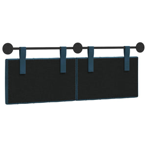 vidaXL Tête de lit suspendue velours bleu