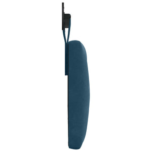 vidaXL Tête de lit suspendue velours bleu