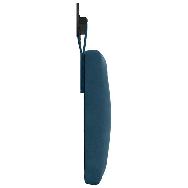 vidaXL Tête de lit suspendue velours bleu