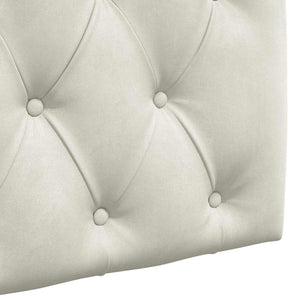 vidaXL Hanging Headboard Cream Velvet