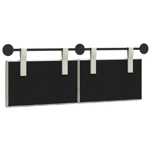 vidaXL Hanging Headboard Cream Velvet