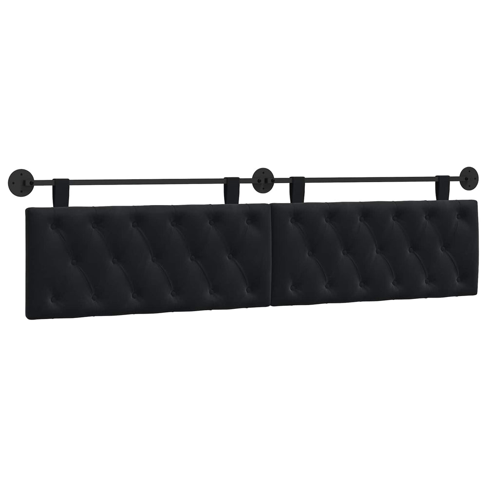 vidaXL Hanging Headboard Black Velvet