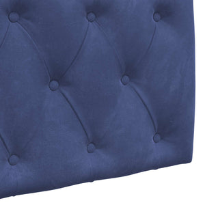 vidaXL Wall-Mounted Headboard Police Blue Velvet