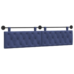vidaXL Wall-Mounted Headboard Police Blue Velvet