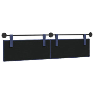 vidaXL Wall-Mounted Headboard Police Blue Velvet