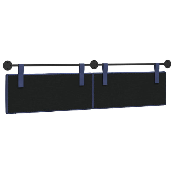 vidaXL Wall-Mounted Headboard Police Blue Velvet