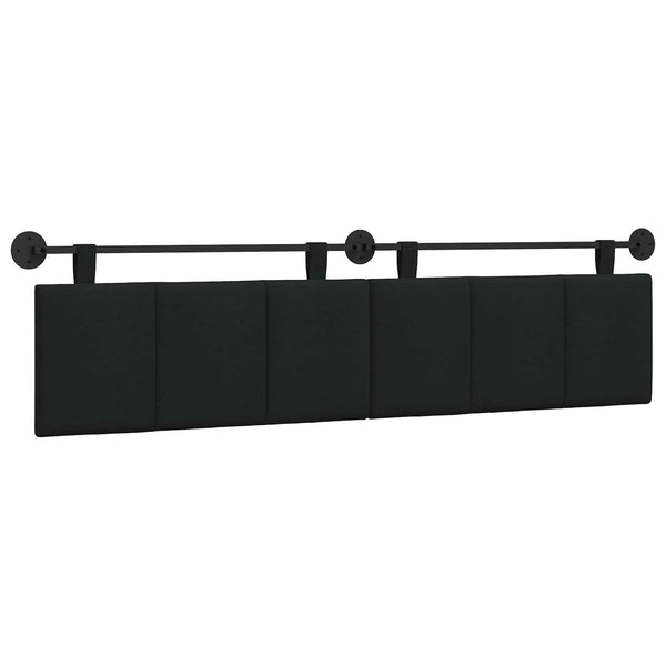 Hängendes Kopfteil Schwarz Stoff