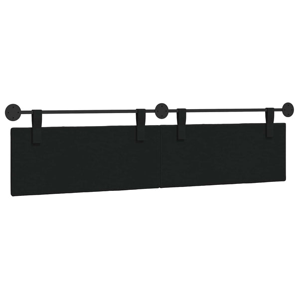 Hängendes Kopfteil Schwarz Stoff