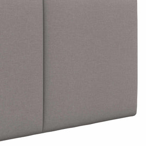 vidaXL Hanging Headboard Taupe Fabric