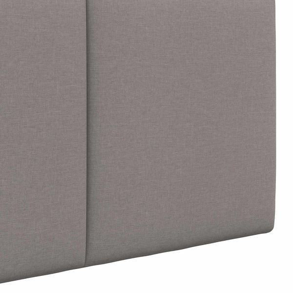 vidaXL Hanging Headboard Taupe Fabric