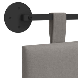vidaXL Hanging Headboard Taupe Fabric