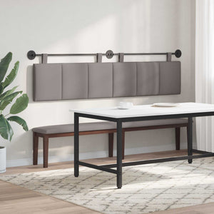 vidaXL Hanging Headboard Taupe Fabric