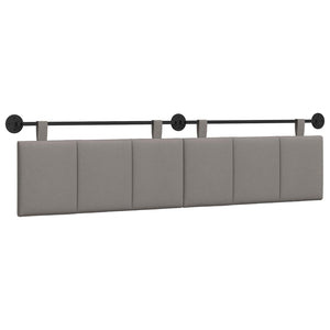 vidaXL Hanging Headboard Taupe Fabric