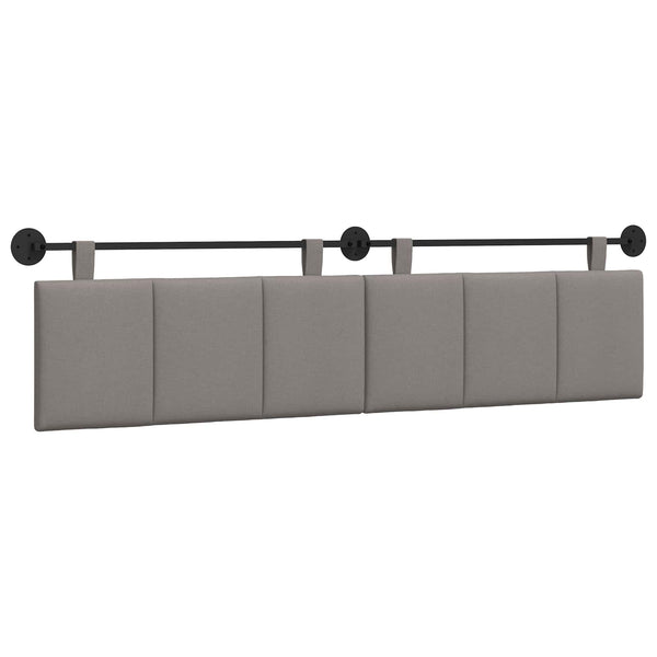 vidaXL Hanging Headboard Taupe Fabric