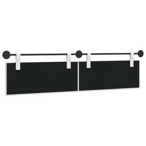 vidaXL Hanging Headboard White Fabric