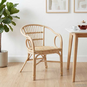 Stapelstuhl Rattan Natur