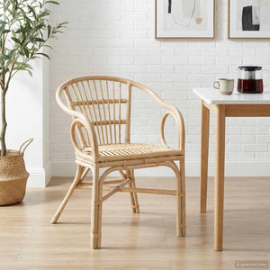 Stapelstuhl Rattan Natur
