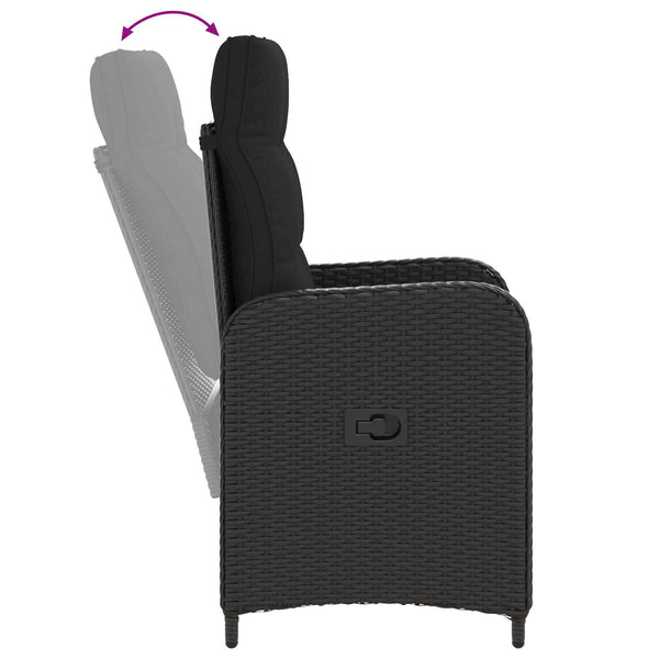 3-teiliges Outdoor-Esstisch-Set