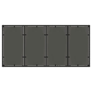Outdoor Esstisch Set, 7-teilig, PE-Rattan