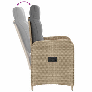 Outdoor Tisch Set mit Kissen, 5-teilig