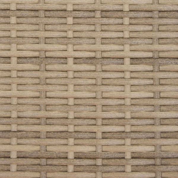 Outdoor Tisch Set mit Kissen, Beige/Cremeweiß, 7-teilig