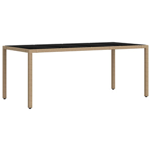 Outdoor Esstisch Set mit Kissen, 7-teilig