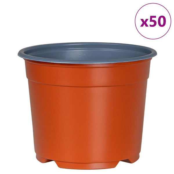 Terrakotta Blumentöpfe, 50er Set, Ø10cm