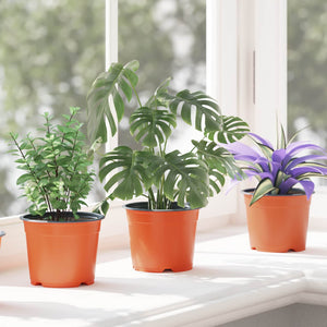 Runder Blumentopf Terrakotta Ø10cm, 100er-Pack