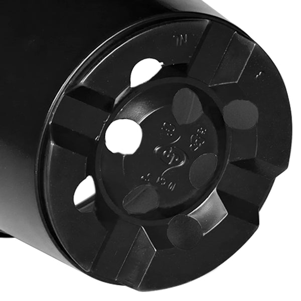 Runde Blumentöpfe Schwarz 10x8 cm, 100er-Set