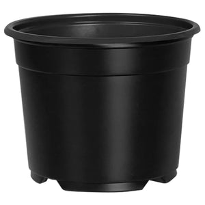 Runder Blumentopf, 200 Stk, Schwarz, Ø 10cm