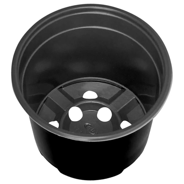 Runder Blumentopf, 200 Stk, Schwarz, Ø 10cm