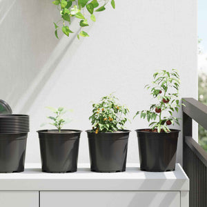 Blumentopf Set 50 Stk. Schwarz 15x13 cm