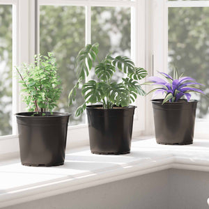 Blumentopf Schwarz 15cm - 100er Set