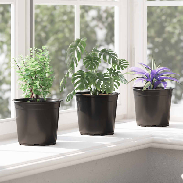 Blumentopf Schwarz 15cm - 100er Set