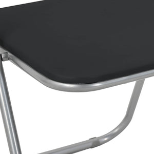Klappstühle 2er Set Schwarz Grau