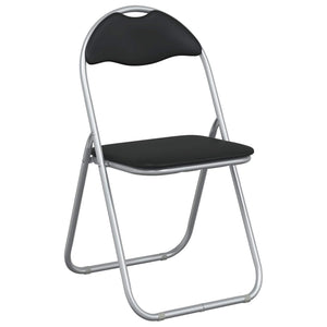 Klappstühle 2er Set Schwarz Grau