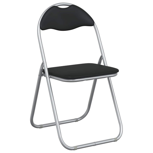 Klappstühle 2er Set Schwarz Grau