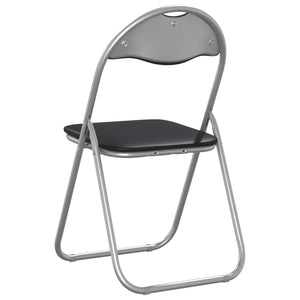 Klappstühle 2er Set Schwarz Grau