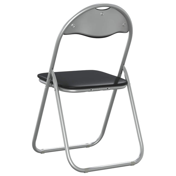Klappstühle 2er Set Schwarz Grau