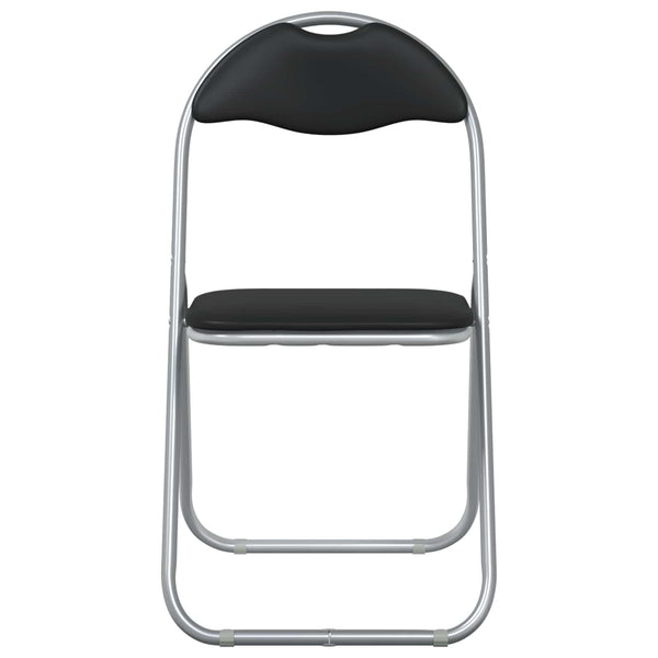 Klappstühle 2er Set Schwarz Grau