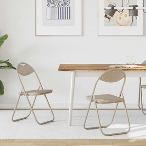 Klappstuhl 2er Set Sand Kunstleder