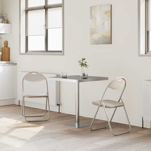 Klappstuhl 2er Set Sand Kunstleder
