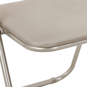 Klappstuhl 8er Set Sand Kunstleder