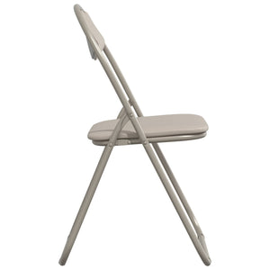 Klappstuhl 8er Set Sand Kunstleder