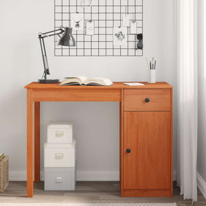 Schreibtisch Kiefer Massivholz 100x50 cm Wachsbraun
