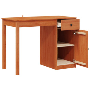 Schreibtisch Kiefer Massivholz 100x50 cm Wachsbraun