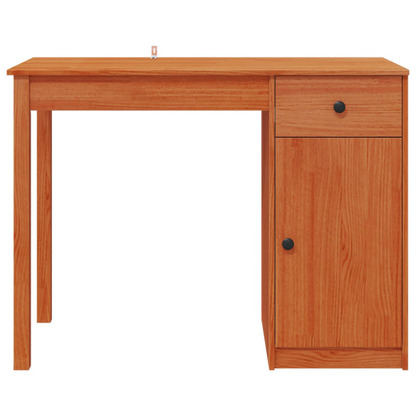 Schreibtisch Kiefer Massivholz 100x50 cm Wachsbraun