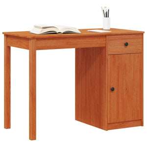 Schreibtisch Kiefer Massivholz 100x50 cm Wachsbraun